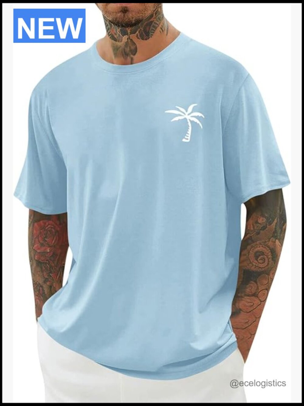 Men's Loose Fit Graphic T-Shirt Short Sleeve Crew Neck Tee